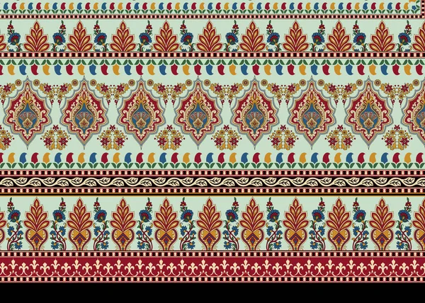 Vector Illustratie Van Kleurrijke Etnische Naadloze Patroon Stockafbeelding