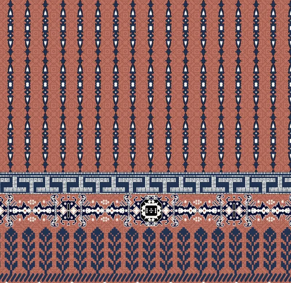 Nahtloses Muster Stil Traditioneller Indischer Ornamente — Stockfoto