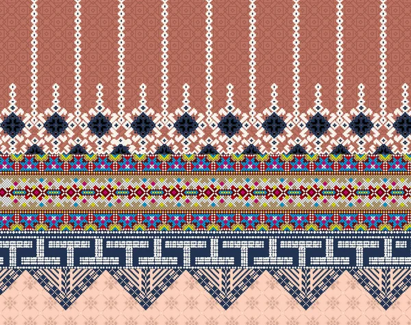 Patrón Textura Tribal Sin Costuras Ilustración Vectores —  Fotos de Stock