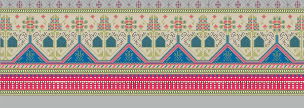Vector Patrón Sin Costura Ornamento Étnico Tribal — Foto de Stock