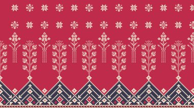 Hint geleneksel etnik motifli kusursuz desen.