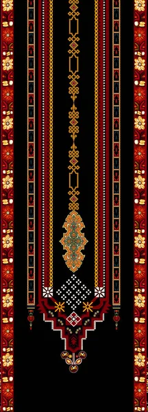 传统丝绸面料图案背景 — 图库照片