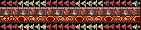 Patrón Tribal Sin Costuras Con Arte Tribal —  Fotos de Stock