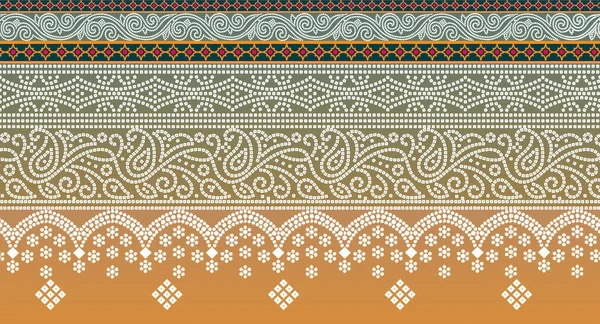 Ethnische Florale Nahtlose Muster Abstraktes Ornamentales Muster — Stockfoto