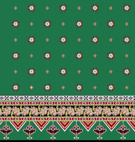 Seamless Pattern Traditional Ornament Design Printing Vector Illustration — Stock Photo, Image