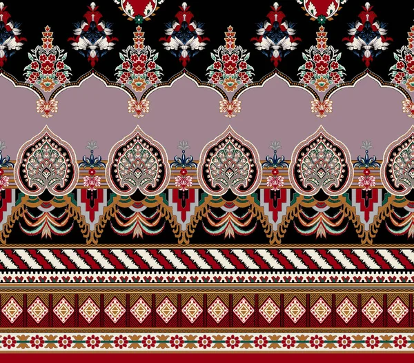 无缝图案 传统土耳其地毯 矢量插图 — 图库照片