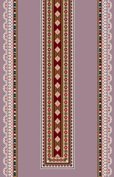 Vector Naadloos Patroon Met Etnische Ornamenten — Stockfoto
