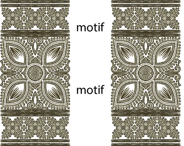 Ornamento Design Têxtil Digital Motivo — Fotografia de Stock