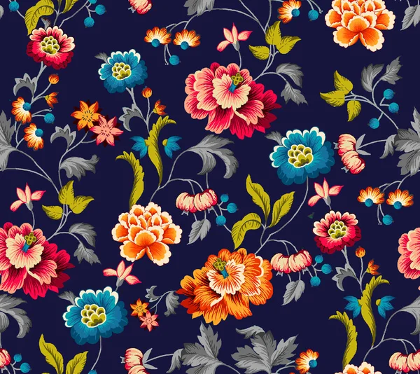 Digitaal Textiel Design Patroon Textuur — Stockfoto