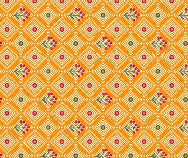 Geometrik şekilli kusursuz desen vektör çizimi