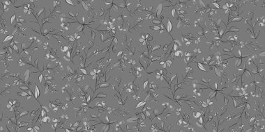 soyut sorunsuz çiçek desenli, vektör çizim