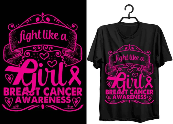 stock vector Breast Cancer T-shirt Design. World Breast Cancer Day t-shirt design. custom, Typography, And Vector t-shirt design.