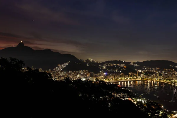 Noturna Rio Janeiro — Fotografia de Stock