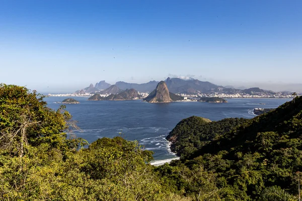 Vista Sul Monte Corcorado Dal Rio Janeiro Brasile — Foto Stock
