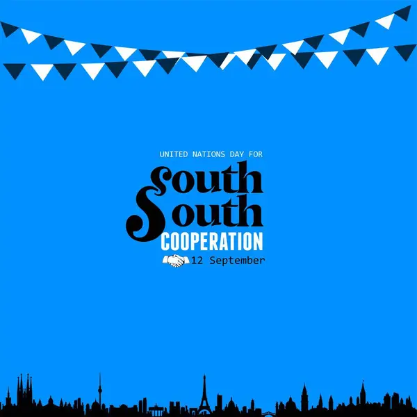 Förenta Nationernas Dag För Syd Syd Samarbete — Stock vektor