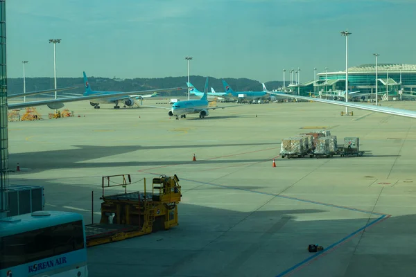 Upptagen Atmosfär Incheon International Airport — Stockfoto