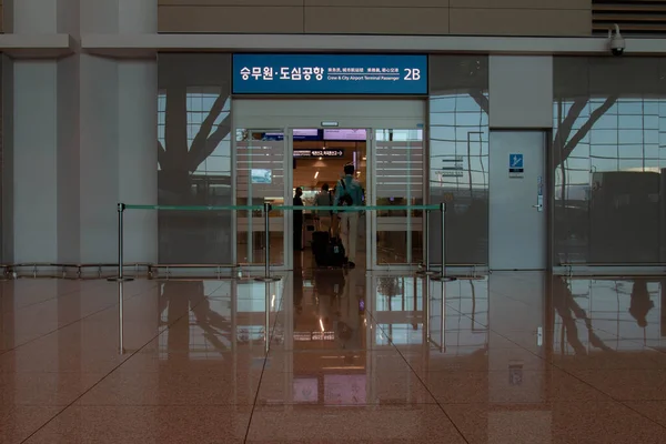Upptagen Atmosfär Incheon International Airport — Stockfoto
