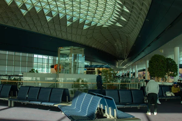 Напряженная Атмосфера Международном Аэропорту Инчхона — стоковое фото