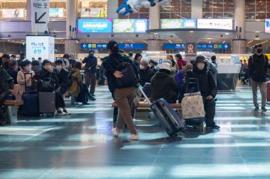 Seul İstasyonu 'nda trafik vardı..