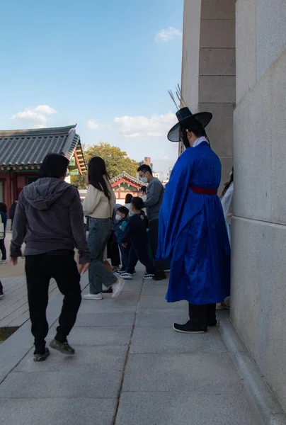 Gyeongbok Palace Και Άλλα Κληρονομιά Είναι Ένα Αγαπημένο Μέρος Για — Φωτογραφία Αρχείου