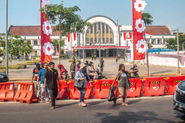 Atmosfer Endonezya Cumhuriyeti 'nin jakarta' daki bağımsızlığını kutluyor..
