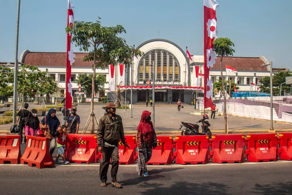 Atmosphere Celebrates Independence Republic Indonesia Jakarta — Stock Photo, Image