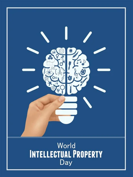 World Intellectual Properti Hari Ini Poster - Stok Vektor