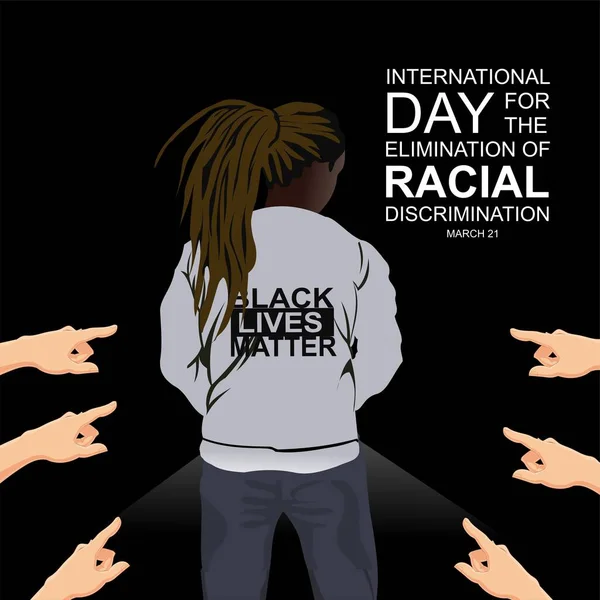 Международный День Борьбы Расовой Дискриминацией — стоковый вектор