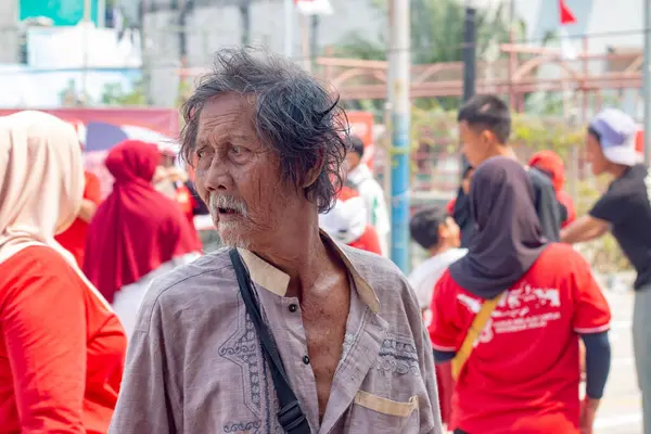 stock image Seniors on Indonesian Independence Day