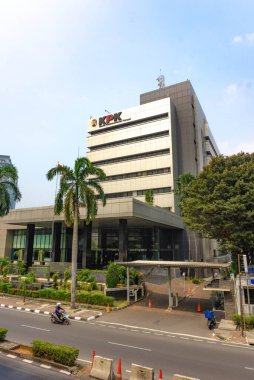 Jakarta, Endonezya - Jan, 06, 2025: Merkez Jakarta 'daki Yolsuzluk Tahliye Komisyonu (KPK) binası.