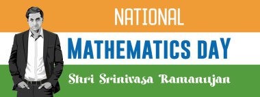 Hindistan 'da Ulusal Matematik Günü' nün vektör illüstrasyonu