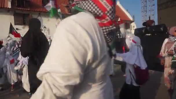 Jakarta Indonesia Desember 2023 Membela Aksi Palestina Jakarta Utara — Stok Video