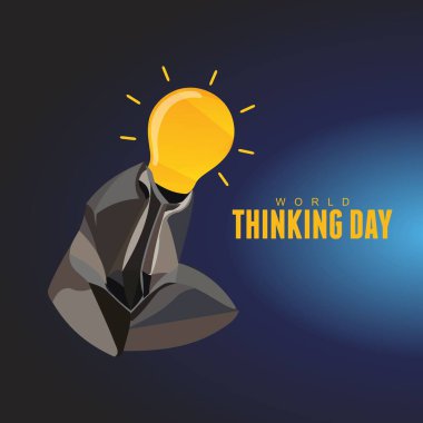 Dünya Düşünme Günü 'nün vektör illüstrasyonu.