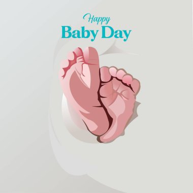 Ulusal Bebek Günü vektör illüstrasyonu