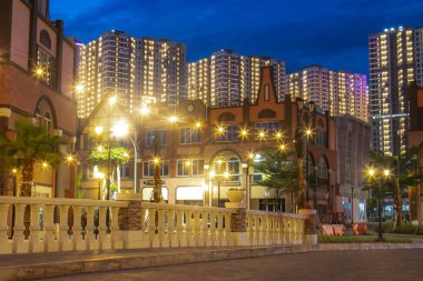 Tangerang, Banten, Endonezya - Jan, 10, 2025: Pantai Indah Kapuk 'taki Çin Kasabası turizm beldesi (PIK).