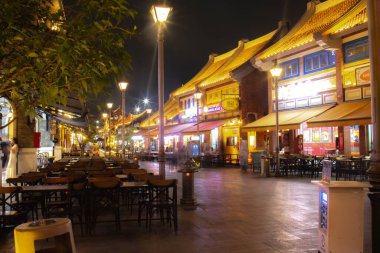 Tangerang, Banten, Endonezya - Jan, 10, 2025: Pantai Indah Kapuk 'taki Çin Kasabası turizm beldesi (PIK).