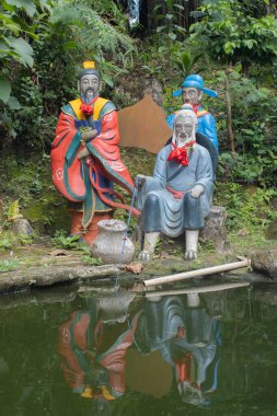 Jakarta, 14 Nisan 2025: Kong Miao Tapınağı, TMII, Doğu Jakarta 'da bir Konfüçyüs ibadethanesi..