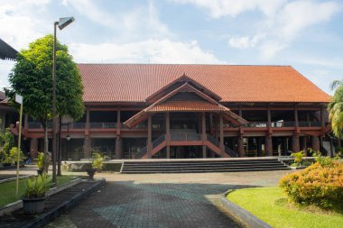 Jakarta, 14 Nisan 2025: Lampung Eyaleti Pavyonu Güzel Endonezya Minyatür Parkı, Doğu Jakarta.