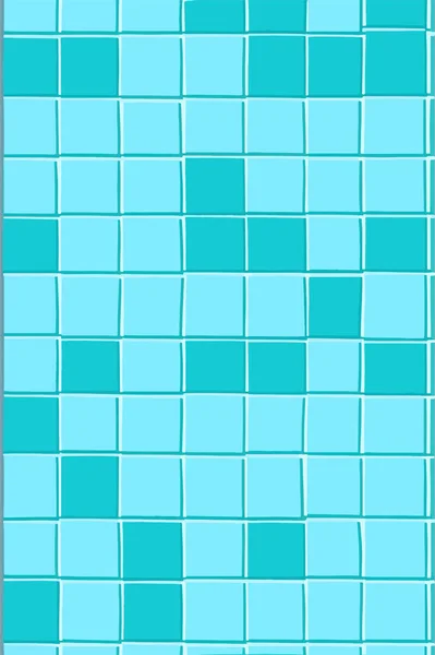 Turquesa Distorsionado Azulejo Cuadrado Textura Fondo Fondo Abstracto — Archivo Imágenes Vectoriales