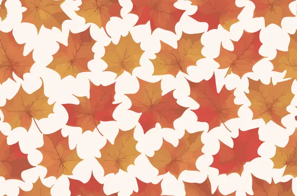 Herbst Blatt Muster Hintergrund Herbst Ahornblätter — Stockvektor