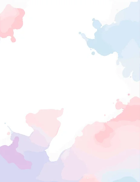 Watercolor Pastel Colors Wallpaper Background — Stock Vector