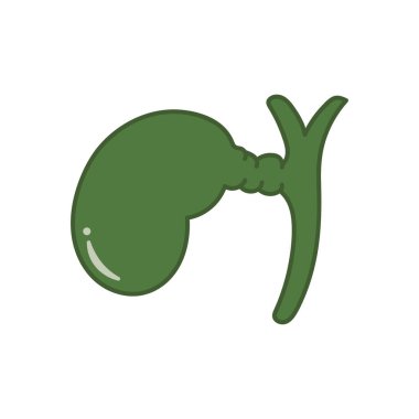 Çizgi film Vektörü illüstrasyon safra kesesi simgesi çizen çocuklar Beyaz Arkaplanda izole edilmiş