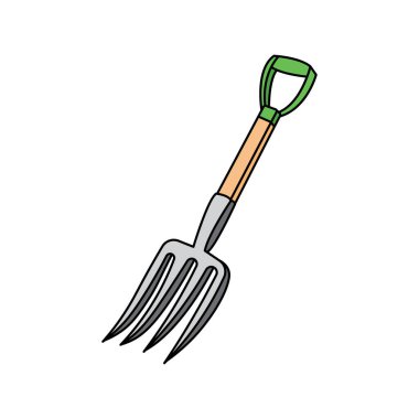 Beyaz Arkaplanda izole edilmiş Çizgi film Vektörü illüstrasyon yabası tarım ikonu çizen çocuklar