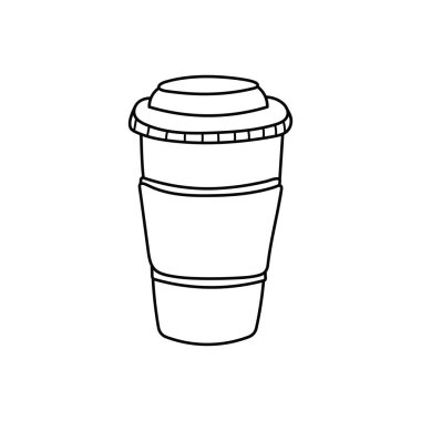 El çizimi Çocuklar, Beyaz Arkaplanda izole edilmiş Çizgi Film Vektörü illüstrasyon Kahve Kâğıdı