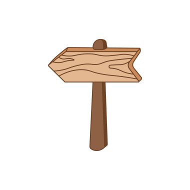 Beyaz Arkaplan 'a izole edilmiş Çizgi film Vektörü illüstrasyon kamp tabelaları çizen çocuklar