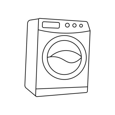 El çizimi Çocuklar, Beyaz Arkaplanda izole edilmiş Çizgi Film Vektörü illüstrasyon Makinesi