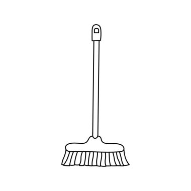 El çizimi Çocuklar Çizgi film Vektör çizimi Beyaz Arkaplan üzerinde izole şirin paspas