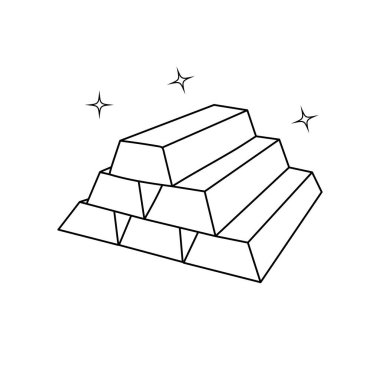 El çizimi Çocuklar Beyaz Arkaplanda izole edilmiş Çizgi Film Vektörü illüstrasyon Altın ikonu