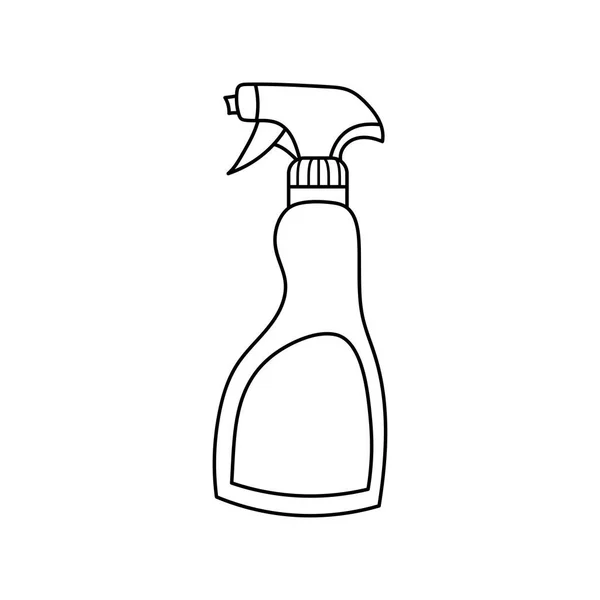 Ζωγραφισμένο Στο Χέρι Παιδικό Σχέδιο Cartoon Vector Illustration Spray Καθαρισμού — Διανυσματικό Αρχείο