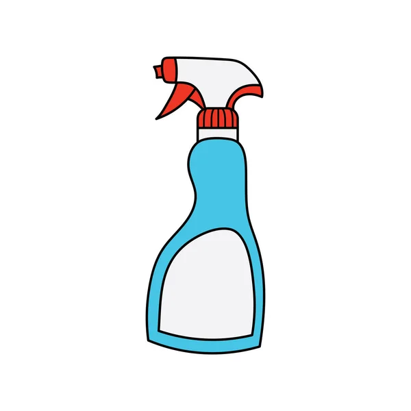 Παιδικό Σχέδιο Cartoon Vector Illustration Spray Καθαρισμού Απομονωμένο Λευκό Φόντο — Διανυσματικό Αρχείο